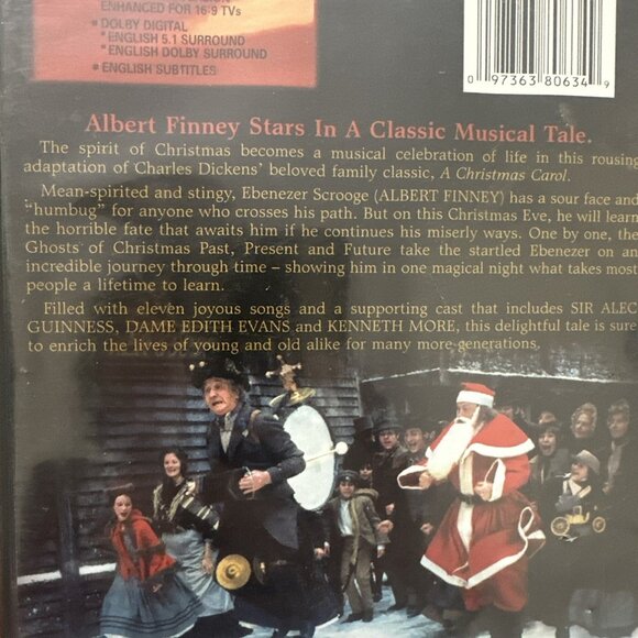Scrooge Albert Finney DVD Tested Working Christmas - Picture 4 of 6